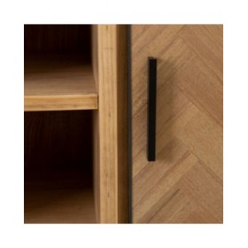 Credenza SPIKE 90 x 36 x 115,5 cm Naturale Metallo Legno