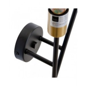 Lampada da Parete 23 x 10 x 52 cm Nero Metallo