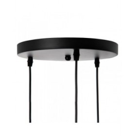 Lampadario 40 x 40 x 140 cm Nero Metallo 27 cm