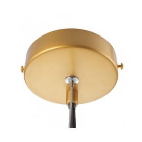 Lampadario 22 x 22 x 120 cm Cristallo Dorato Metallo