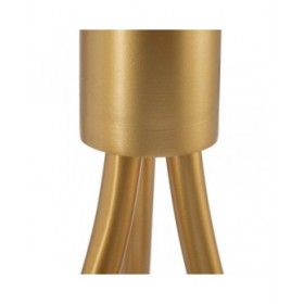Lampadario 22 x 22 x 120 cm Cristallo Dorato Metallo