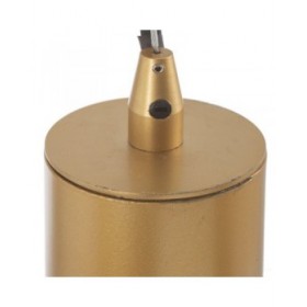 Lampadario 22 x 22 x 120 cm Cristallo Dorato Metallo