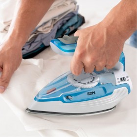 Ferro EDM 07305 Azzurro Bianco 1100 W Da viaggio