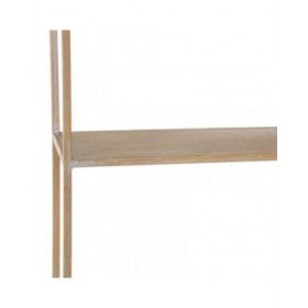 Scaffale 43 x 13 x 84 cm Naturale Metallo Bianco
