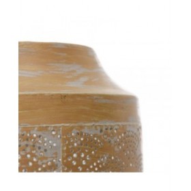 Portacandele 22,5 x 22,5 x 50 cm Naturale Metallo