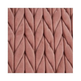 Panca 111 x 44 x 41,5 cm Tessuto Sintetico Rosa Metallo