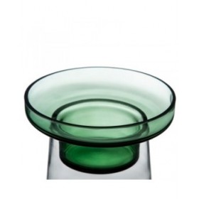 Portacandele 16,5 x 16,5 x 28,5 cm Verde Vetro