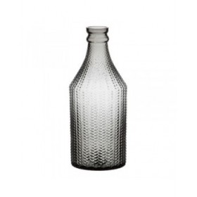 Vaso 11,7 x 11,7 x 30 cm Grigio Vetro