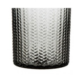 Vaso 11,7 x 11,7 x 30 cm Grigio Vetro