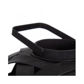 Lanterna 35 x 35 x 29 cm Portacandele Nero Bambù