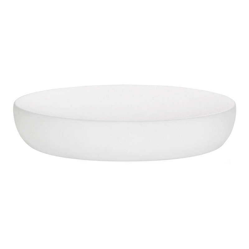 Portasapone Andrea House Mat Bianco Poliresina (13,5 x 9 x 2,5 cm)