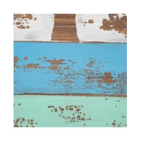 Credenza Azzurro Metallo Legno Marrone 120 x 40 x 80 cm