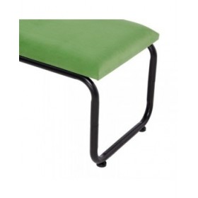 Panca 110 x 40 x 68 cm Tessuto Sintetico Metallo Verde