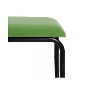 Panca 110 x 40 x 68 cm Tessuto Sintetico Metallo Verde