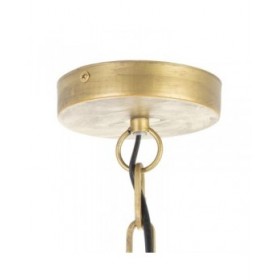 Lampadario 54 x 54 x 54 cm Metallo Legno Bianco 220 V 240 V