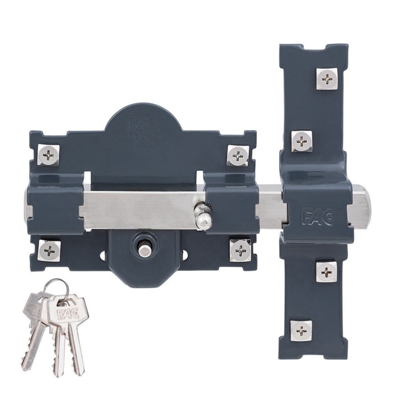 Chiavistello di sicurezza Fac 101-r/105 b Acciaio Grigio scuro 70 mm 105 mm