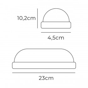 Applique LED EDM 32405 Bianco Alluminio Plastica F 18 W 120 W 1820 Lm Ovale (6400 K)