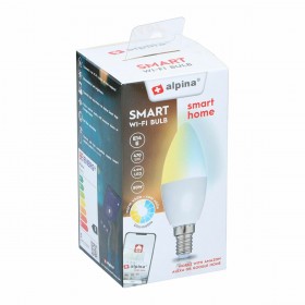 Lampadina Intelligente Alpina RGB Wi-Fi 4,9 W E14 2700-6500 K 470 lm