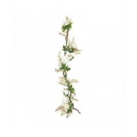 Fiori Decorativi 160 x 30 x 24 cm Bianco Peonia