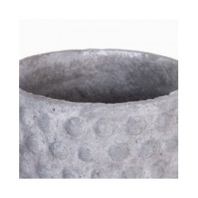Vaso 31,5 x 31,5 x 23,5 cm Grigio Resina