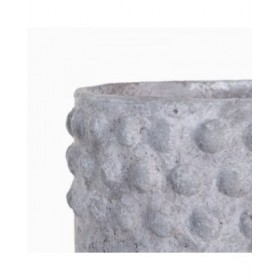 Vaso 31,5 x 31,5 x 23,5 cm Grigio Resina