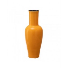 Vaso 18 x 18 x 46,5 cm Ceramica Giallo