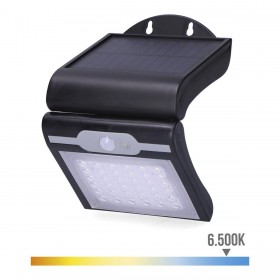Applique da Parete EDM 31847 Nero 2 W 220 lm Sensore di Movimento Solare (6500 K)