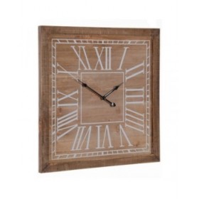 Orologio da Parete Naturale Legno di abete 60 x 5 x 60 cm