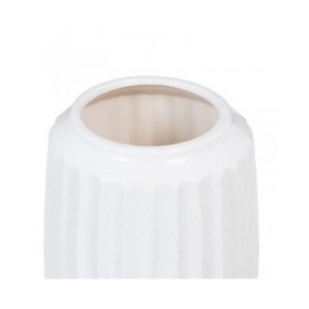 Vaso Ceramica 16 x 16 x 16 cm Bianco