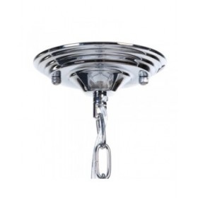 Lampadario 28 x 28 x 36 cm Cristallo Metallo Argento