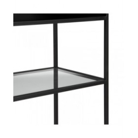 Scaffale BRICK 55 x 30 x 132 cm Cristallo Nero Metallo