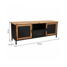 Credenza Alexandra House Living Nero 34 x 45 x 120 cm
