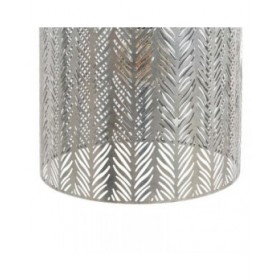 Lampadario 29,5 x 29,5 x 30 cm Nero Metallo Argento Ferro 220 V 240 V