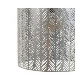 Lampadario 29,5 x 29,5 x 30 cm Nero Metallo Argento Ferro 220 V 240 V