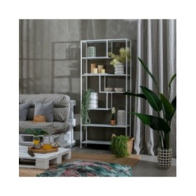 Scaffale SQUARE Metallo Bianco 80 x 26 x 180 cm