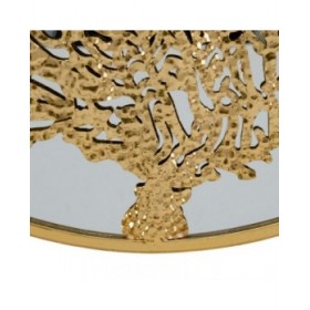 Specchio da parete Dorato 70 x 3,5 x 70 cm
