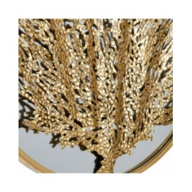 Specchio da parete Dorato 70 x 3,5 x 70 cm