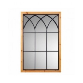 Specchio da parete Alexandra House Living Nero 2 x 90 x 60 cm Rettangolare