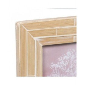 Portafoto Beige Bambù Legno MDF 17 x 1 x 22 cm