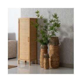 Vaso Naturale 12 x 12 x 40 cm Fibra naturale
