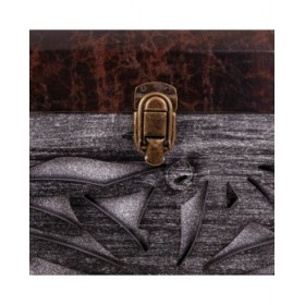 Sgabello Alexandra House Living Marrone Poliuretano Legno MDF 35 x 40 x 35 cm