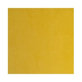 Puff Tessuto Sintetico Metallo Giallo 40 x 40 x 35 cm