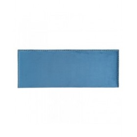 Testiera del Letto 160 x 6 x 60 cm Tessuto Sintetico Azzurro