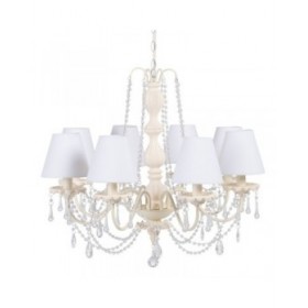 Lampadario 65 x 65 x 107 cm Beige Metallo Ø 15 cm Classico