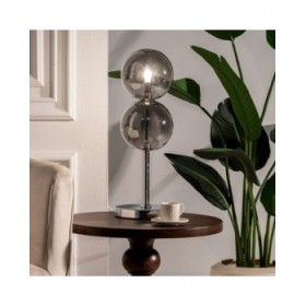 Lampada da tavolo Argentato Cristallo Ferro Hierro/Cristal 28 W 220 V 240 V 220 -240 V 15 x 15 x 48 cm