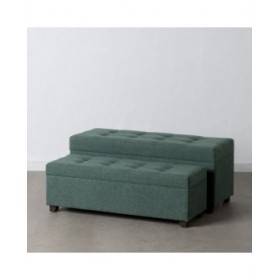 Baule 102 x 41 x 43 cm Tessuto Sintetico Legno