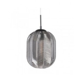 Lampadario 26 x 26 x 120 cm Cristallo Grigio