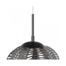 Lampadario 26 x 26 x 120 cm Cristallo Grigio