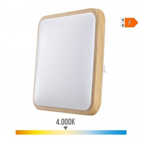 Applique Plafoniera LED EDM 32541 F 18 W 1820 Lm Quadrato Superficie (4000 K)