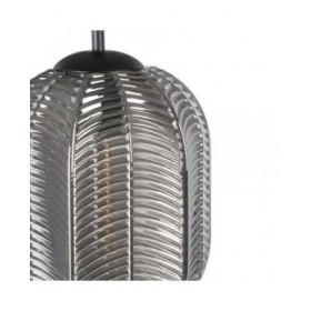 Lampadario 26 x 26 x 120 cm Cristallo Grigio